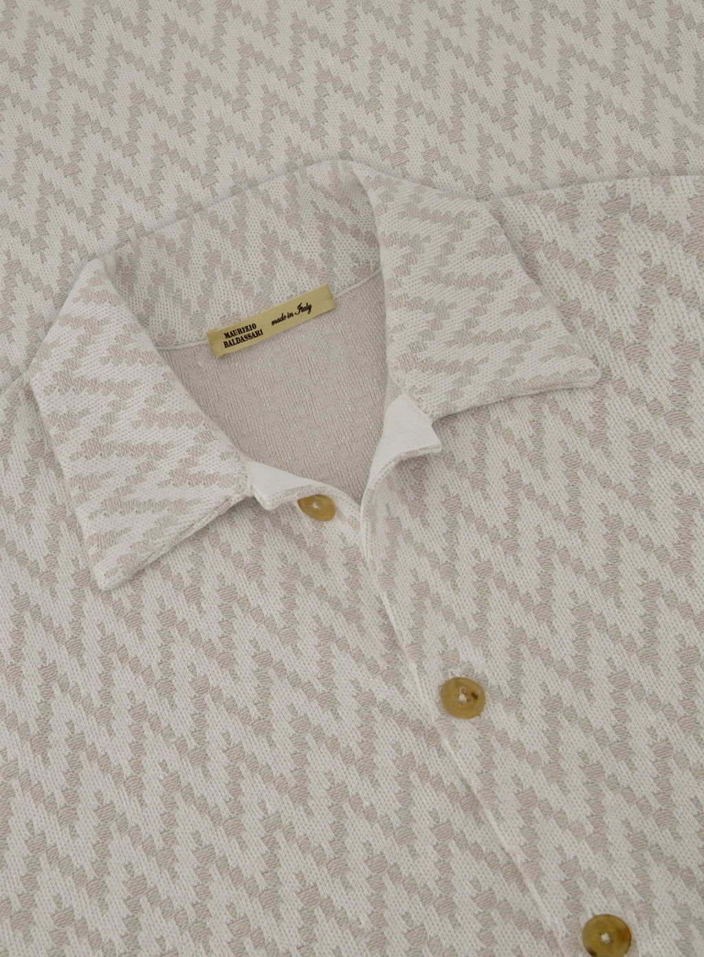 Visgraat overshirt van linnen | FULL_WIDTH |  Beige