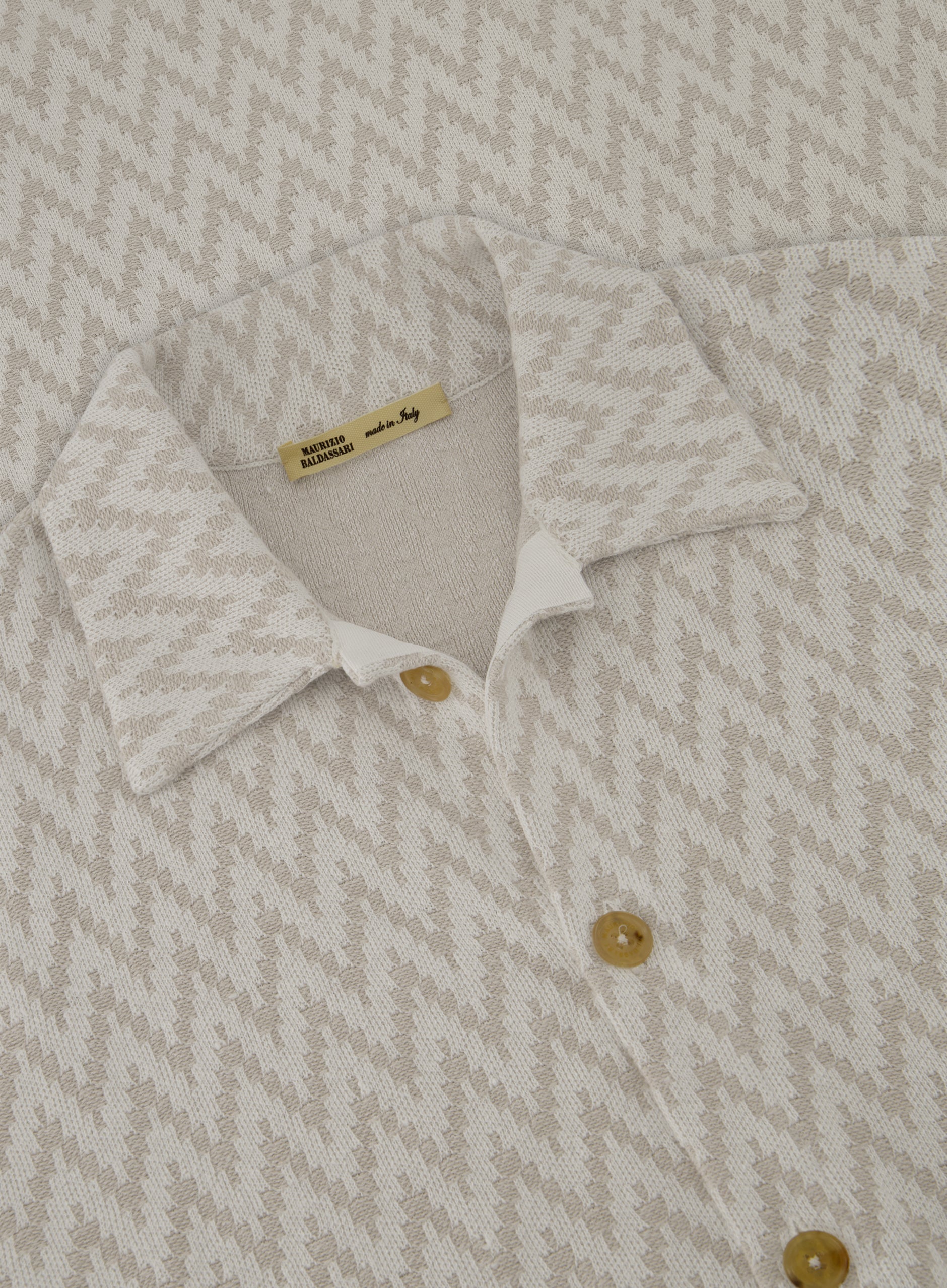 Visgraat overshirt van linnen | FULL_WIDTH |  Beige