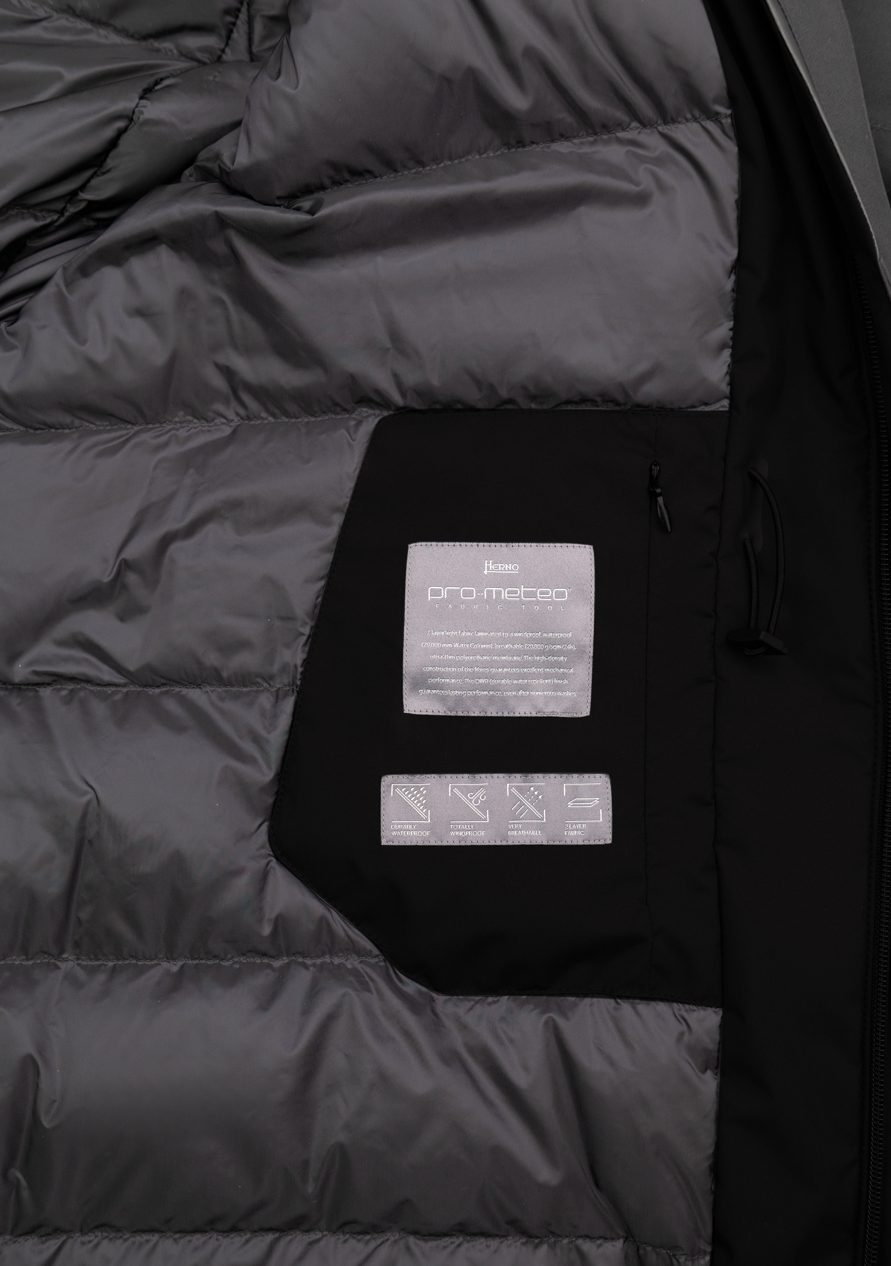 Waterafstotende jas | FULL_WIDTH | Zwart