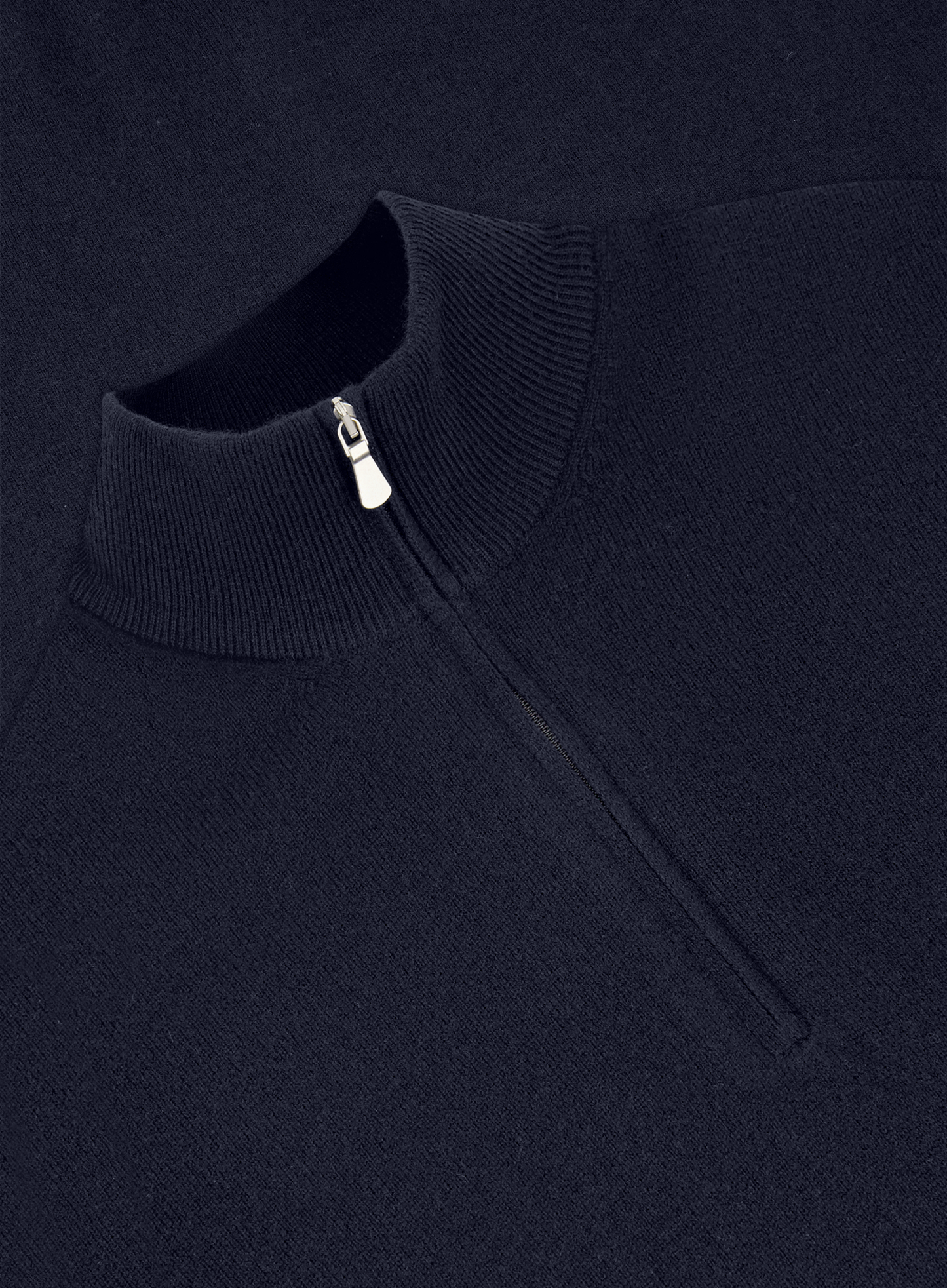 Half-zip trui van wol | FULL_WIDTH | BLUE NAVY