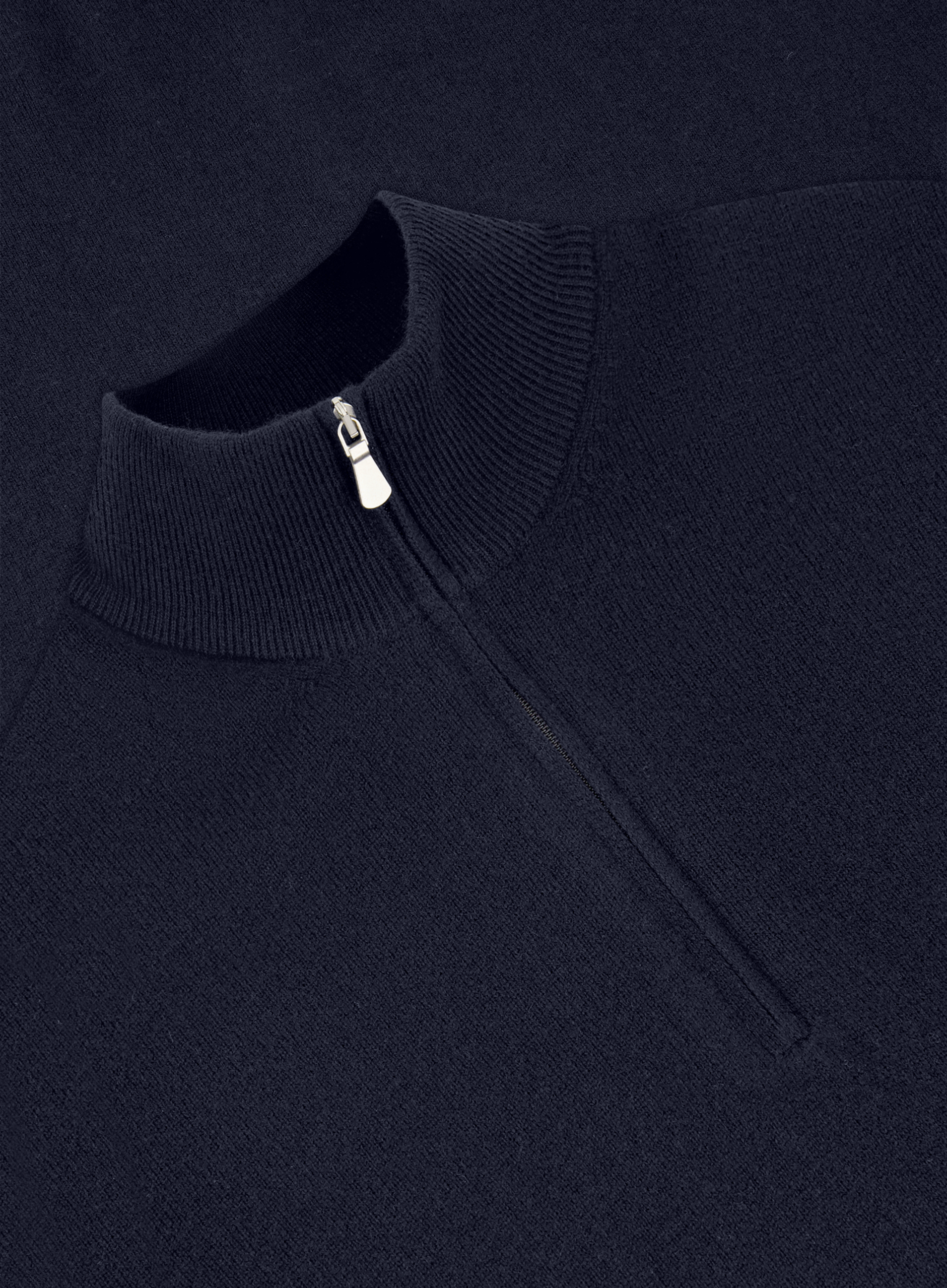 Half-zip trui van wol | FULL_WIDTH | BLUE NAVY