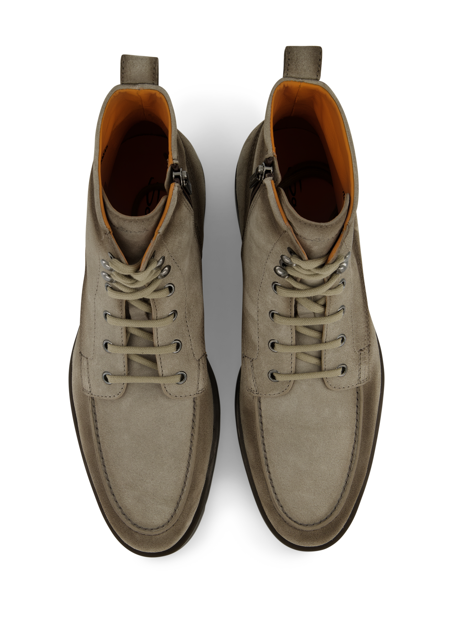 Veterboots van suède | TAUPE