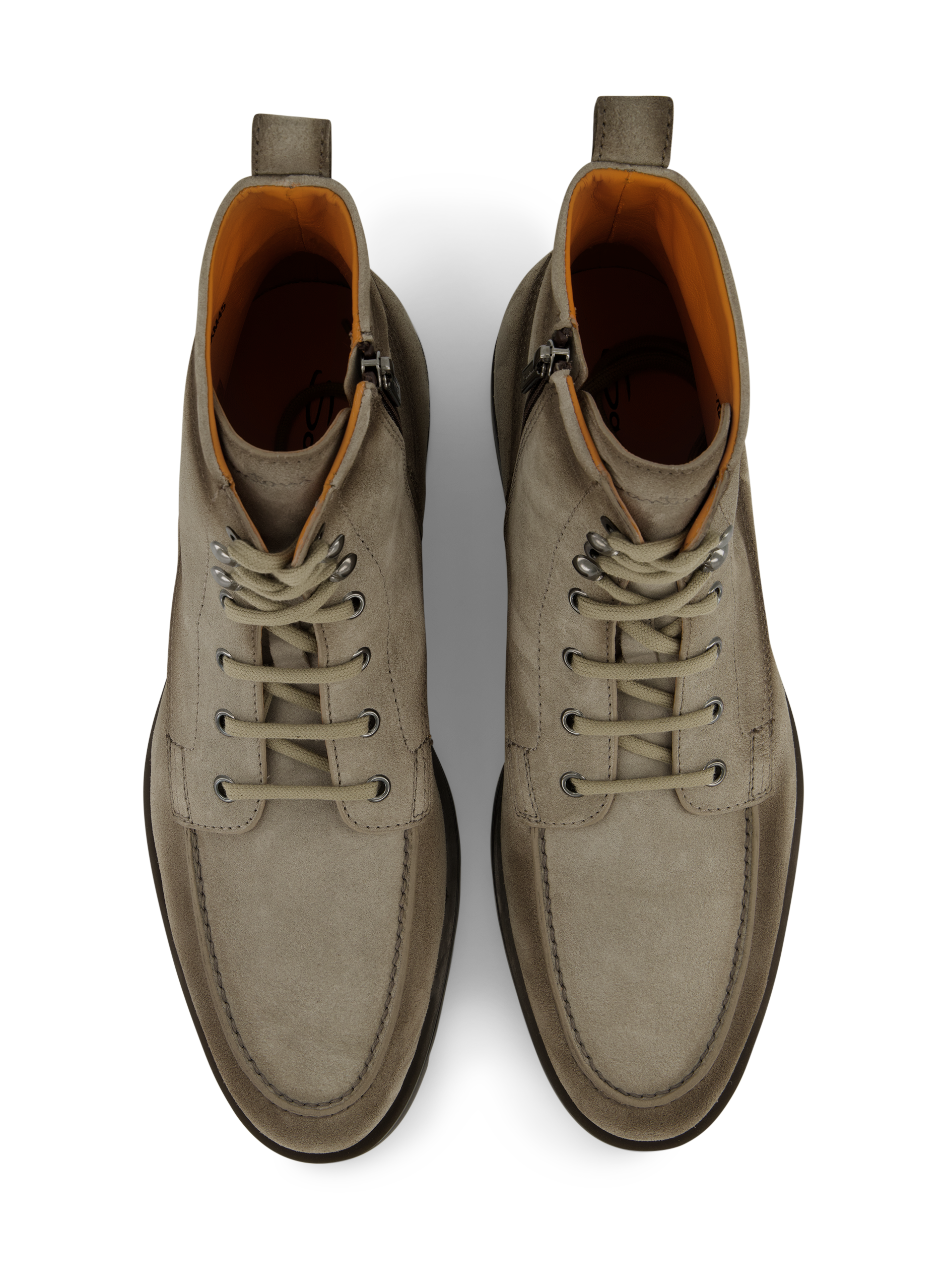 Veterboots van suède | TAUPE