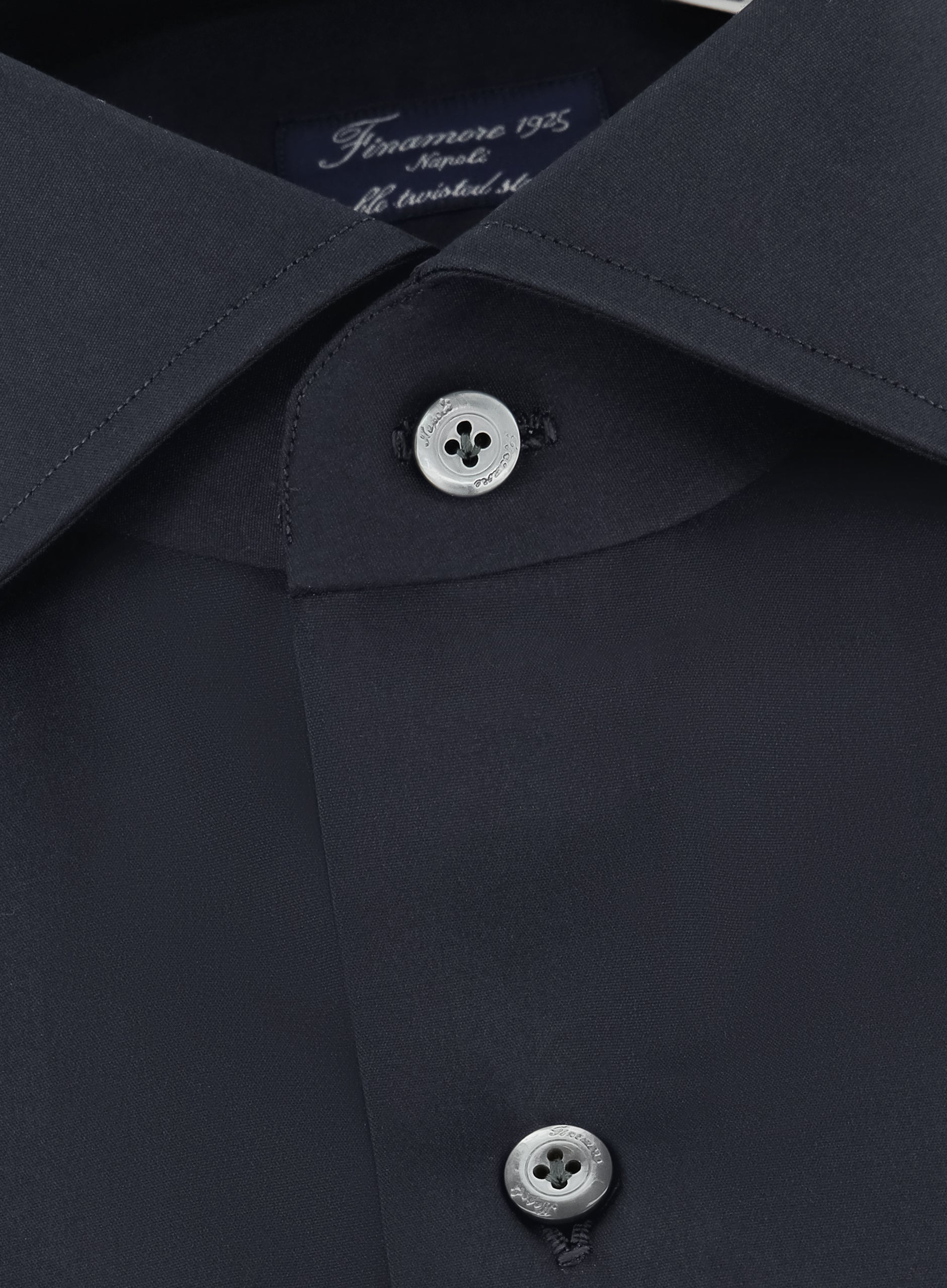 Napoli stretch shirt van katoen | BLUE NAVY