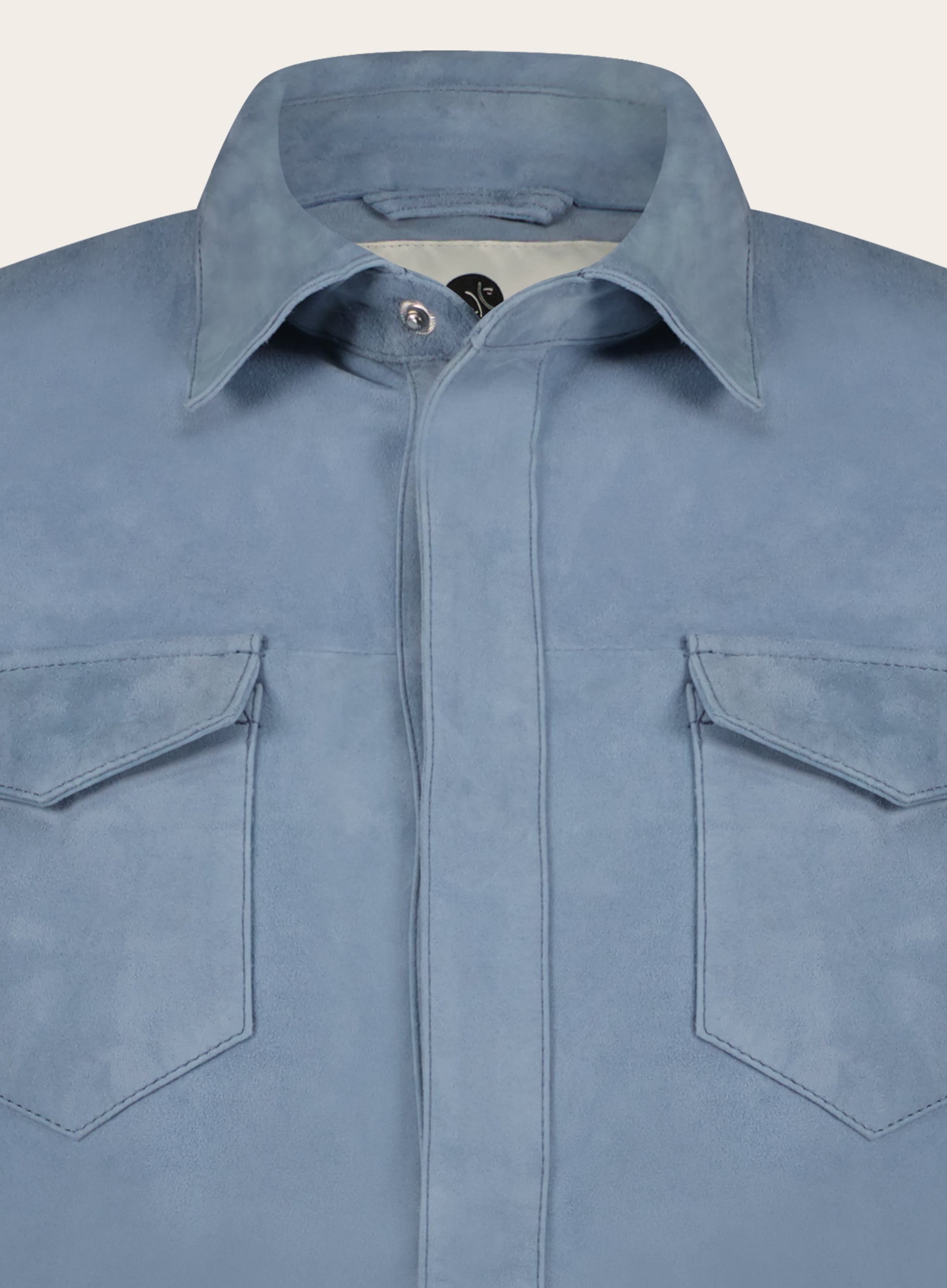 Robert overshirt van suède | L.Blauw