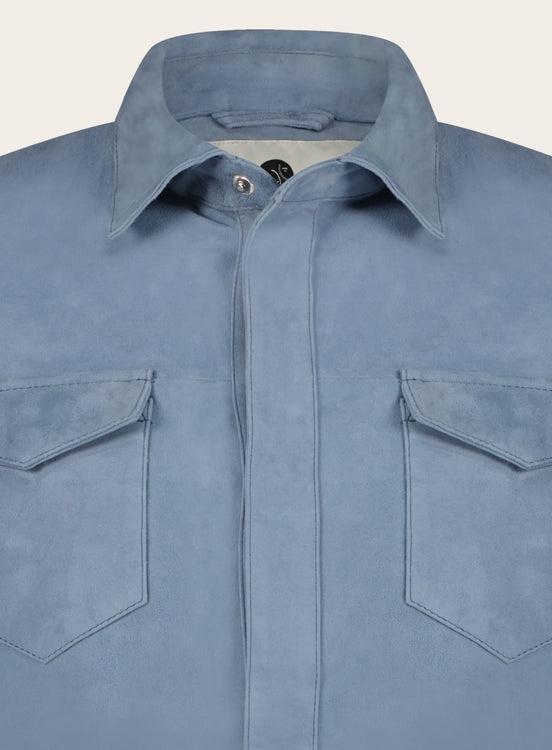 Robert overshirt van suède | L.Blauw