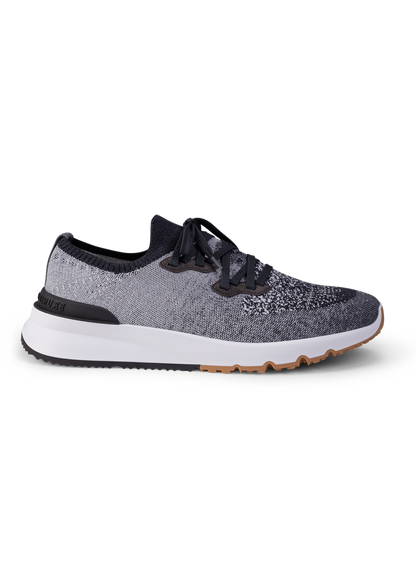 Knitted low-top sneakers | Zwart Melee