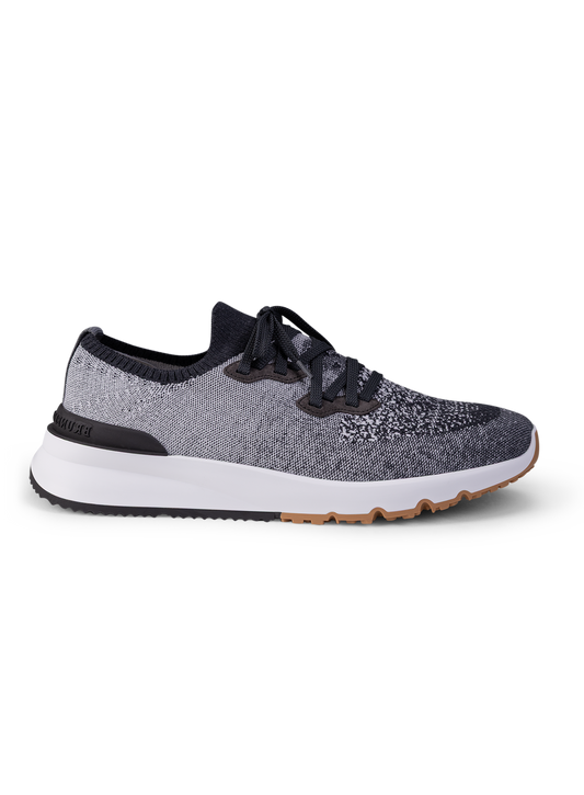 Knitted low-top sneakers | Zwart Melee