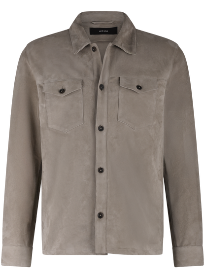 Dex overshirt van suėde | Beige