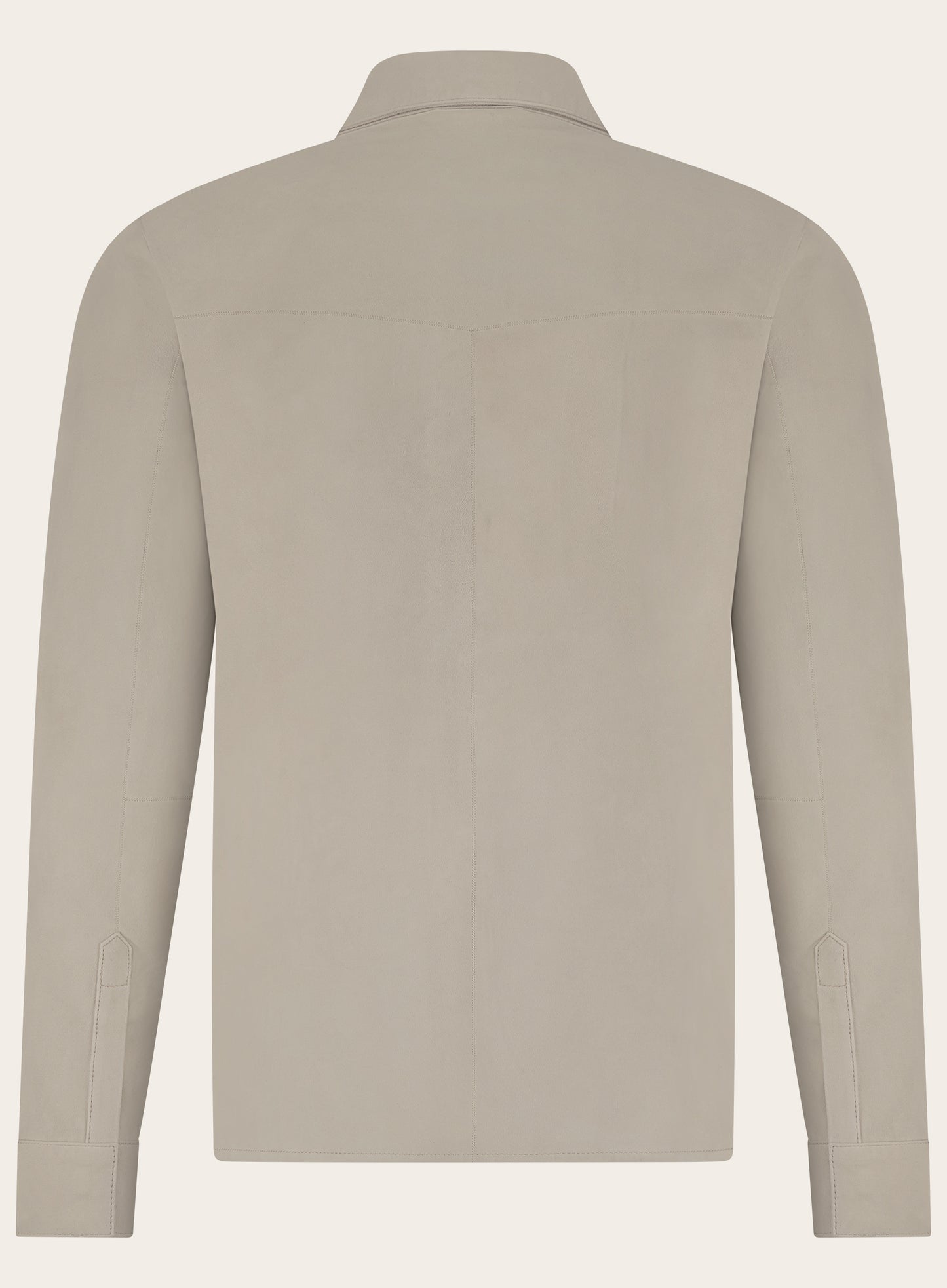 Rocco overshirt van suède | Beige