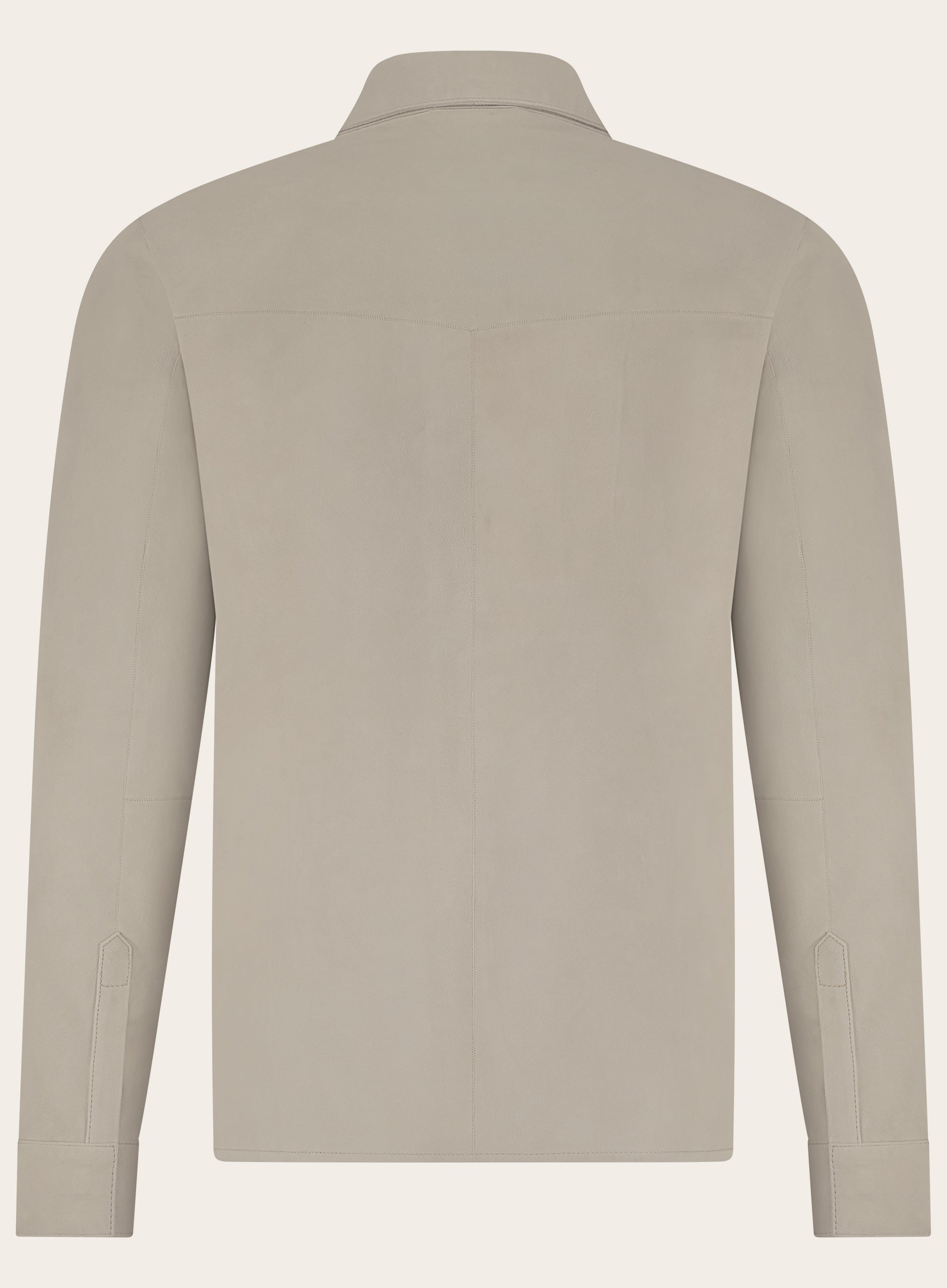 Rocco overshirt van suède | Beige