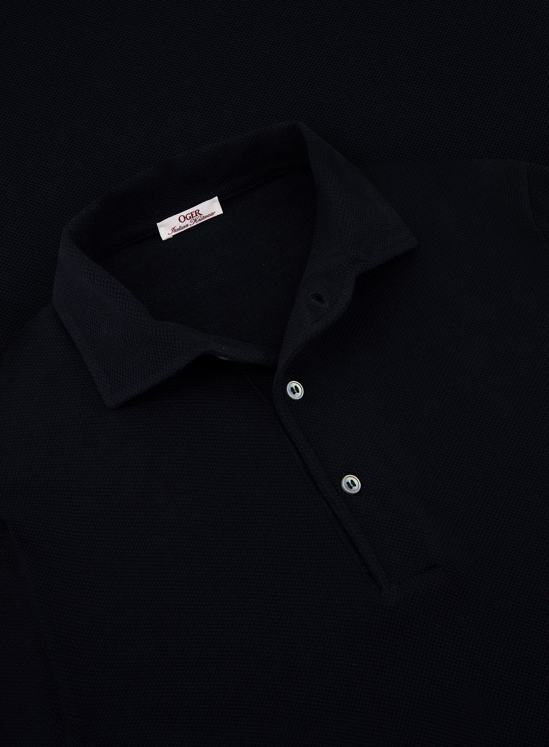 Pique polo van katoen | FULL_WIDTH | BLUE NAVY