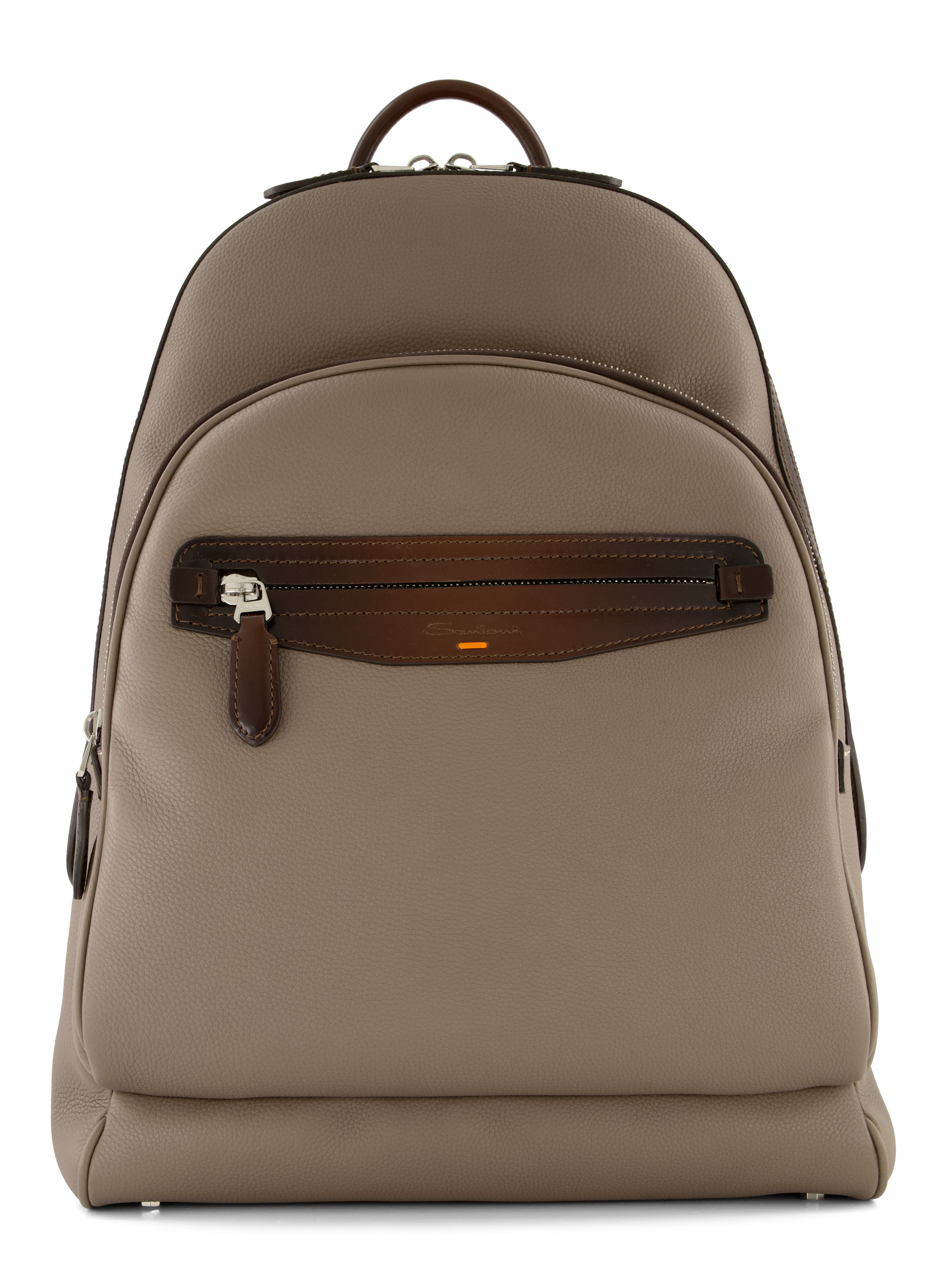 Rugzak van leer | TAUPE