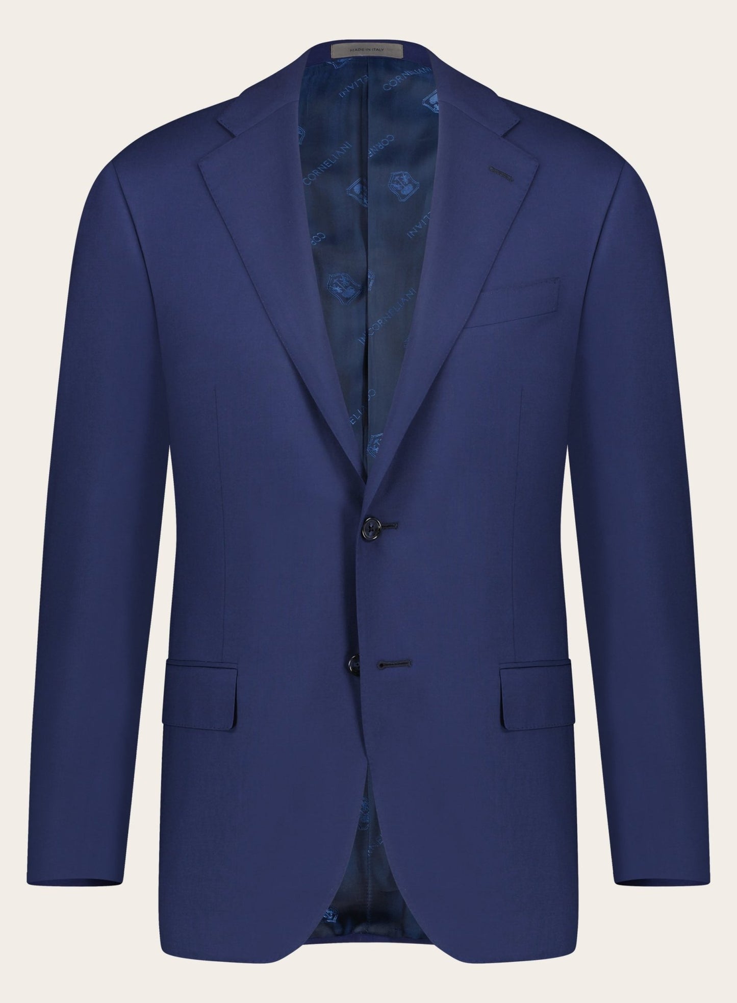 Regular-fit virgin-wollen pak | COBALT INK