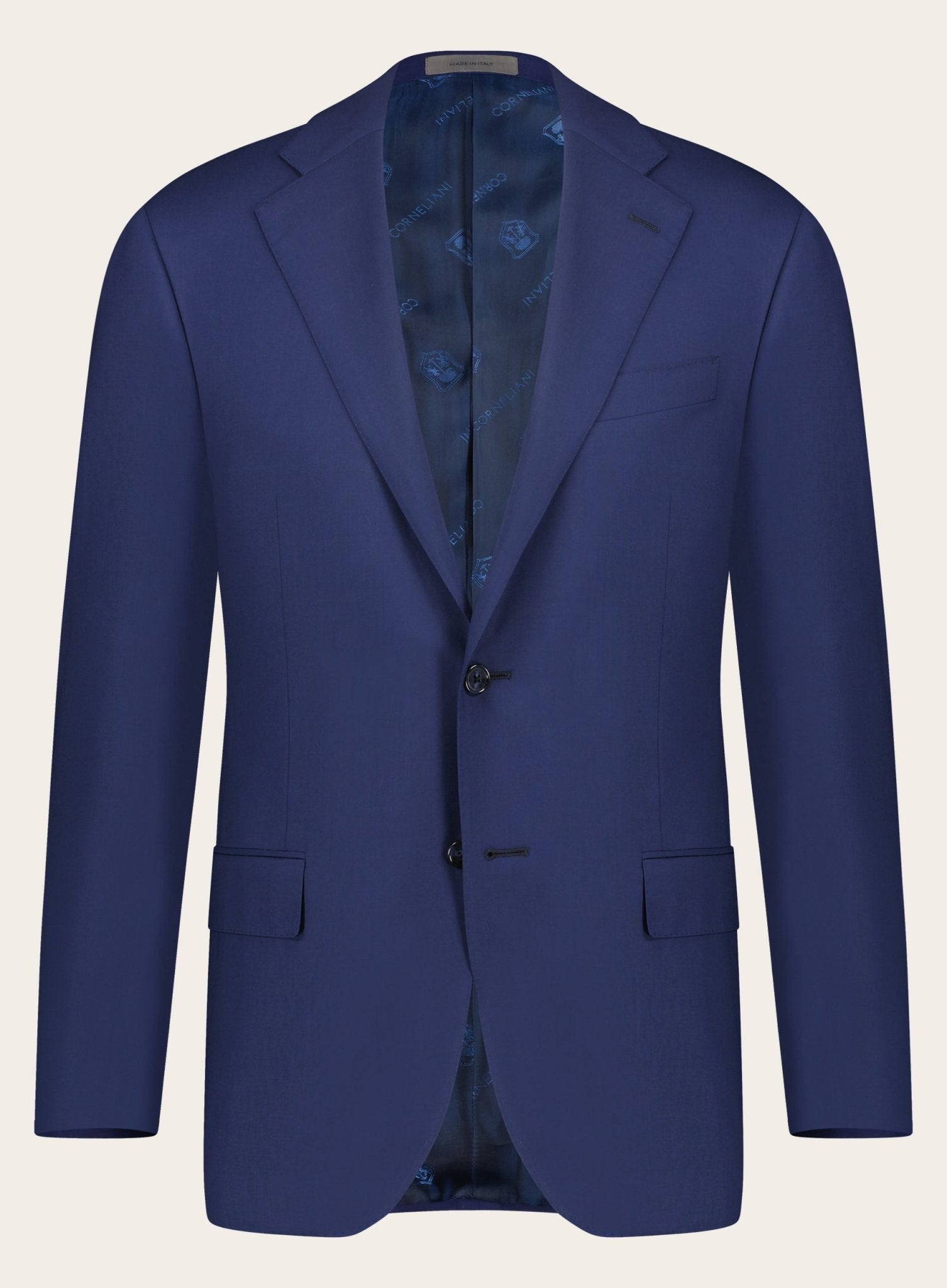 Regular-fit virgin-wollen pak | COBALT INK