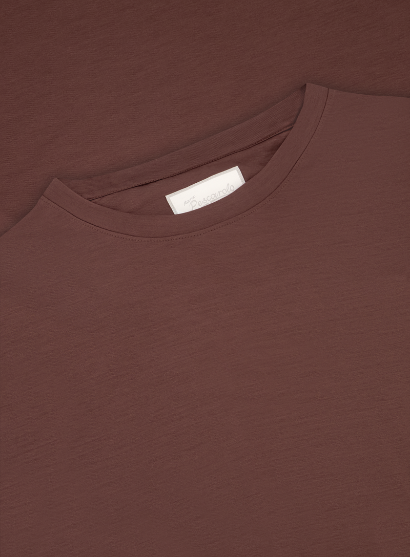 T-shirt in wol | FULL_WIDTH | Bordeaux