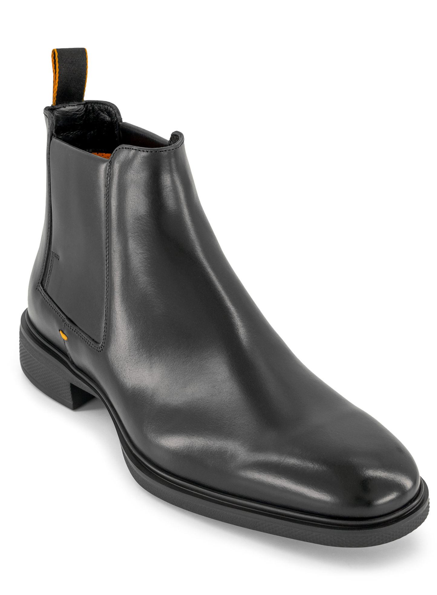 Chelsea boots van leer | Zwart