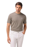 T-shirt van katoen | MODEL | FULL_WIDTH | Groen