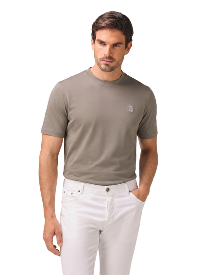 T-shirt van katoen | MODEL | FULL_WIDTH | Groen