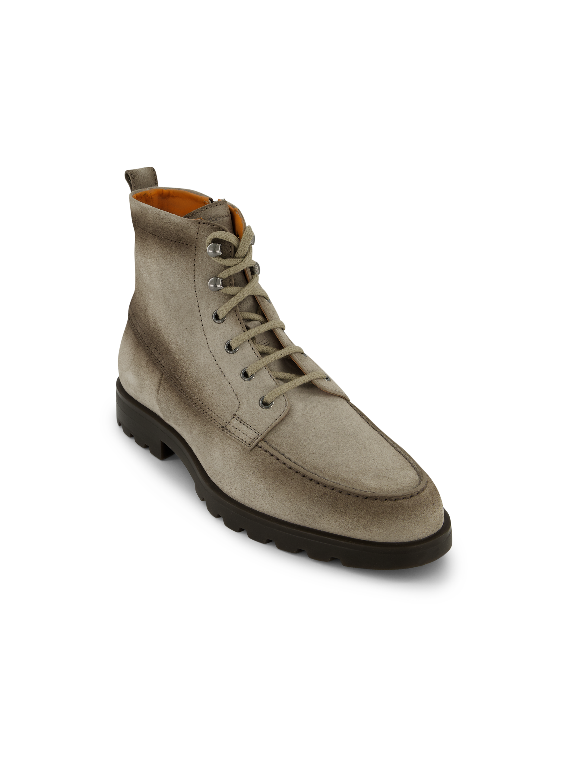 Veterboots van suède | TAUPE