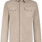Robert overshirt van suède | Beige