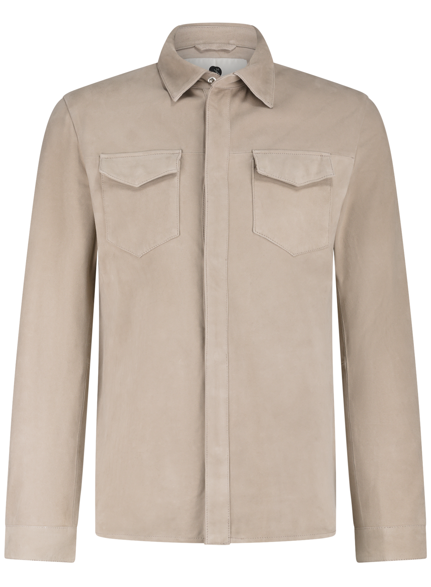 Robert overshirt van suède | Beige