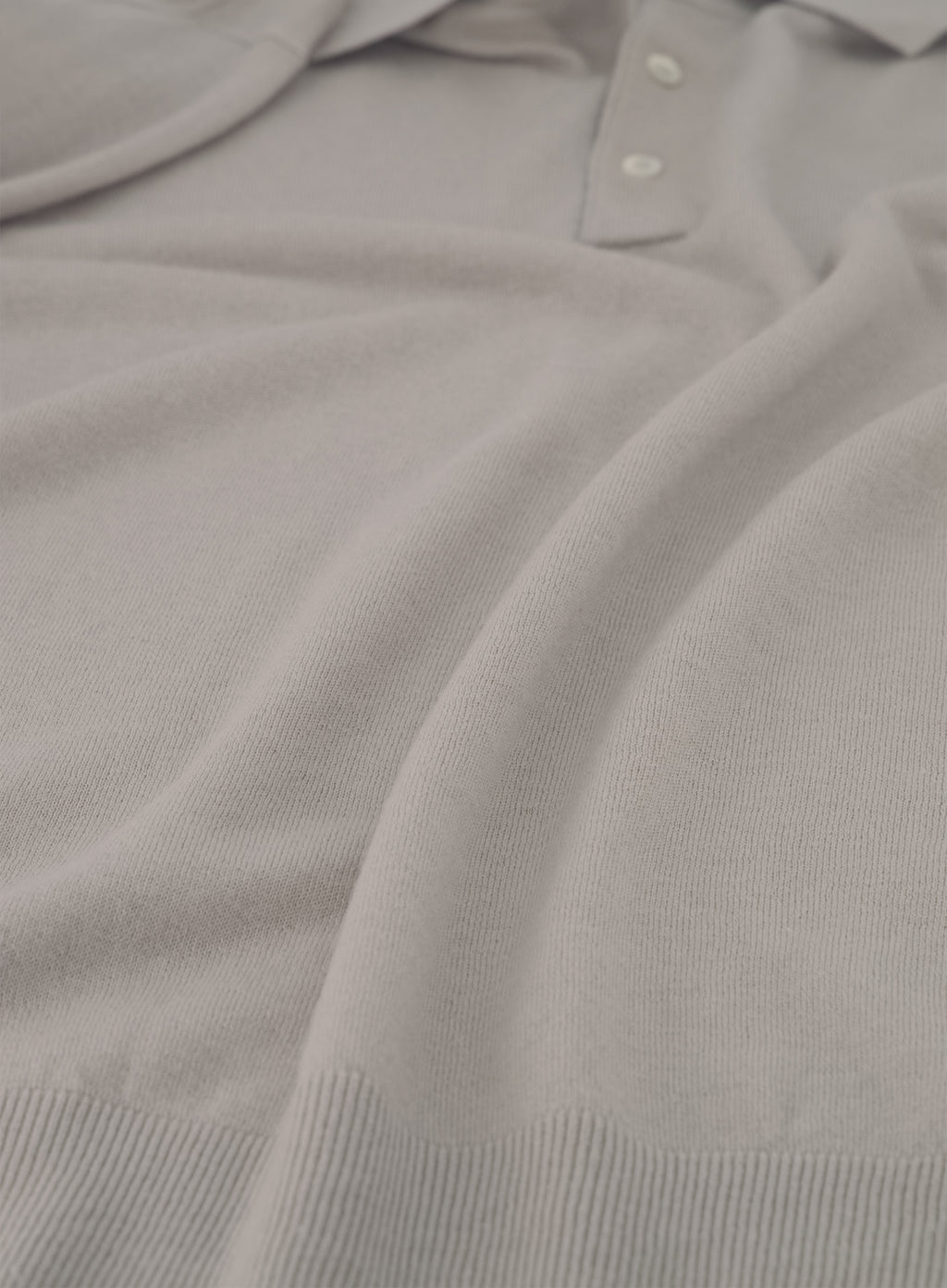 Poloshirt van cashmere en zijde | FULL_WIDTH | Beige
