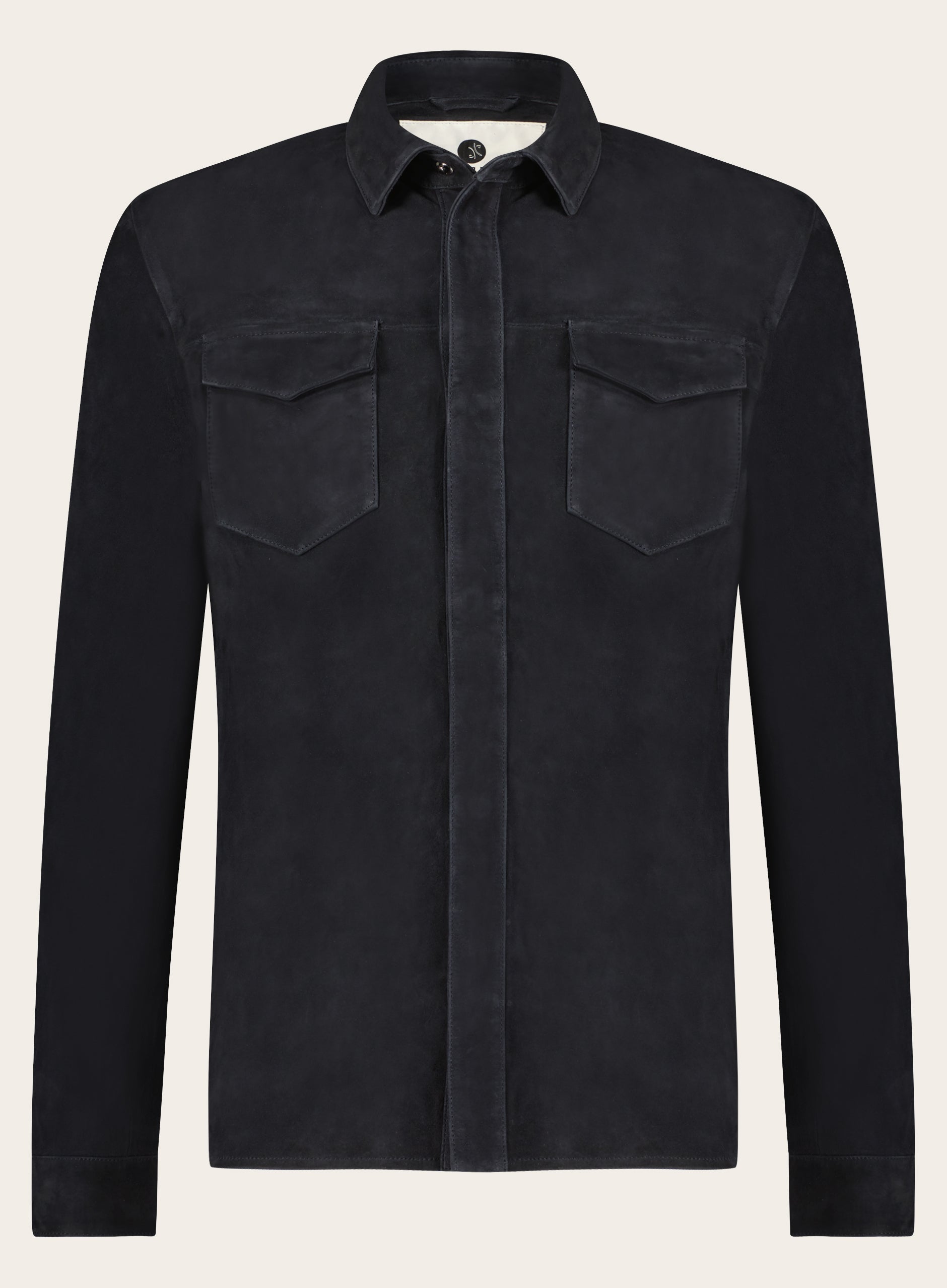 Robert overshirt van suède | Zwart