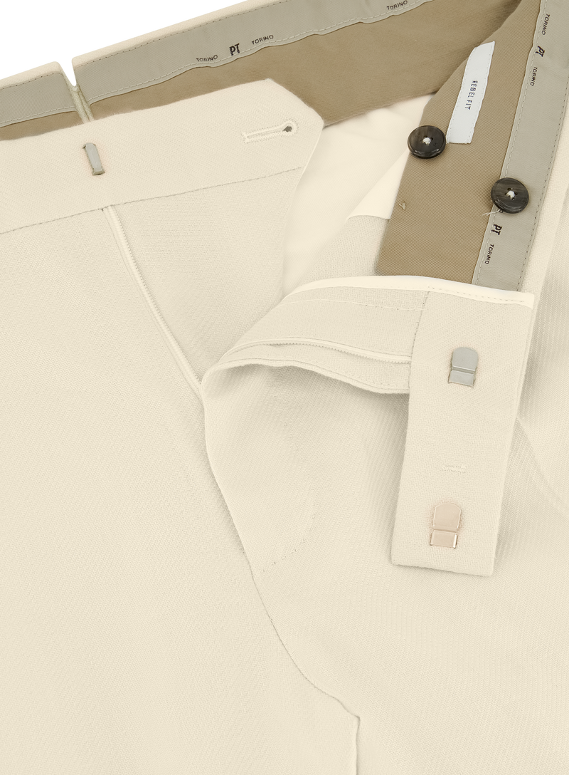 Pantalon van linnen en katoen | FULL_WIDTH | ROOM-WIT