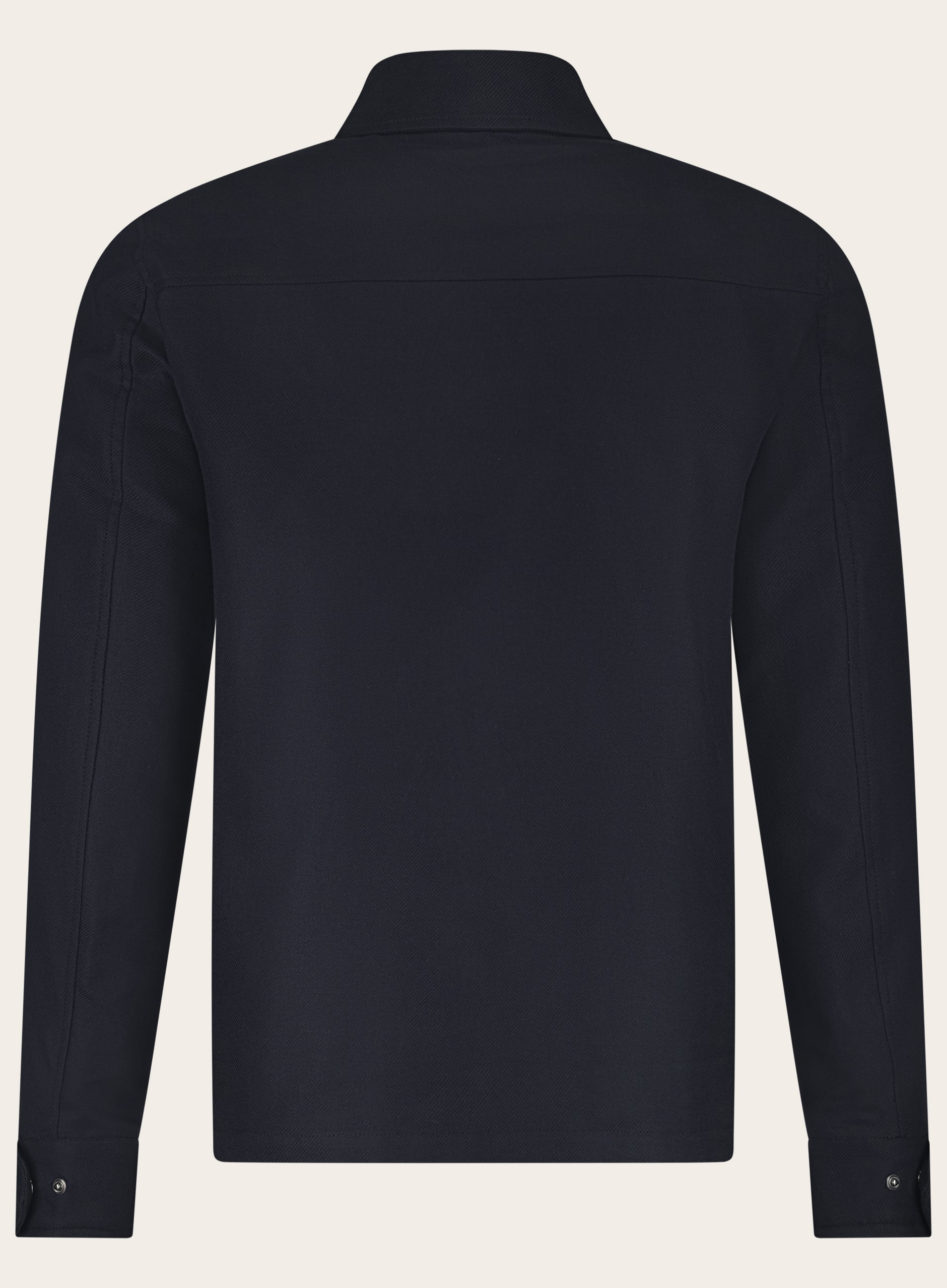 Overshirt van katoen, cashmere en zijde | BLUE NAVY