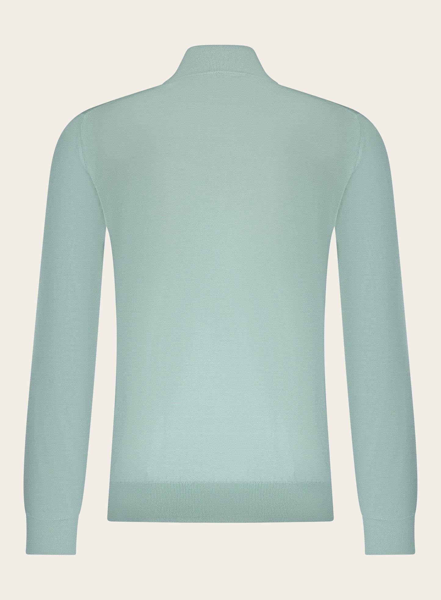 Half-zip ritsvest van cashmere en zijde | Groen