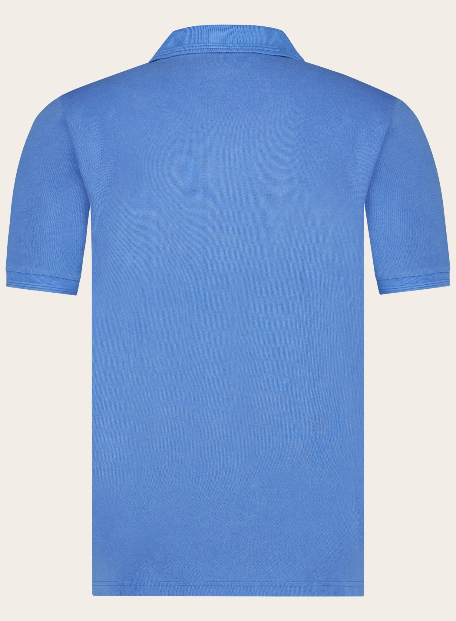 Regular-fit piqué stretch polo | Blauw