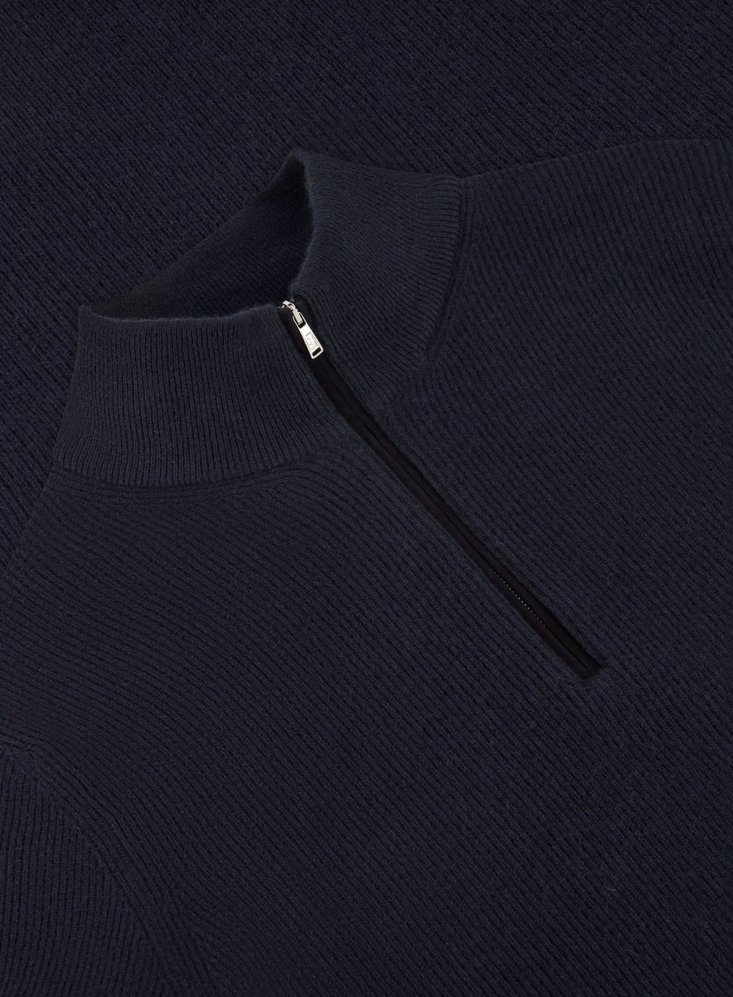 Half-zip trui van cashmere | BLUE NAVY