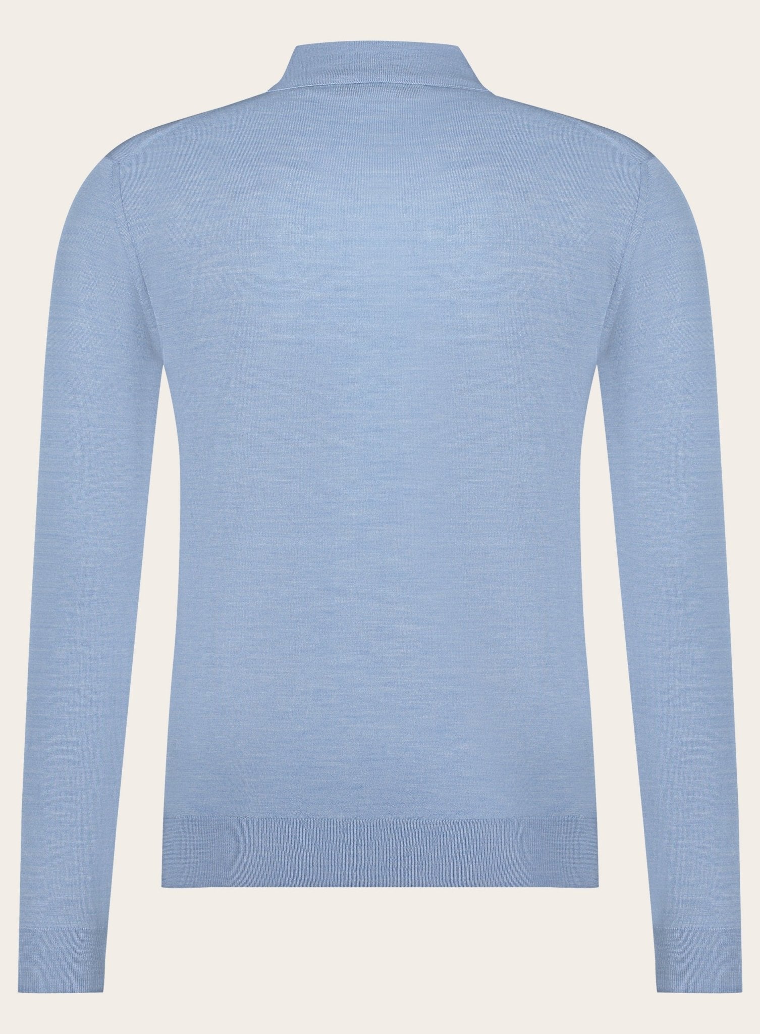 Poloshirt van cashmere en zijde | L.Blauw