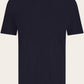 T-shirt van cashmere en zijde | BLUE NAVY