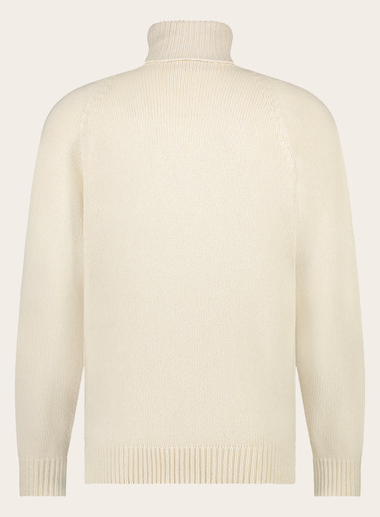 Regular-fit rollneck coltrui van cashmere | Wit