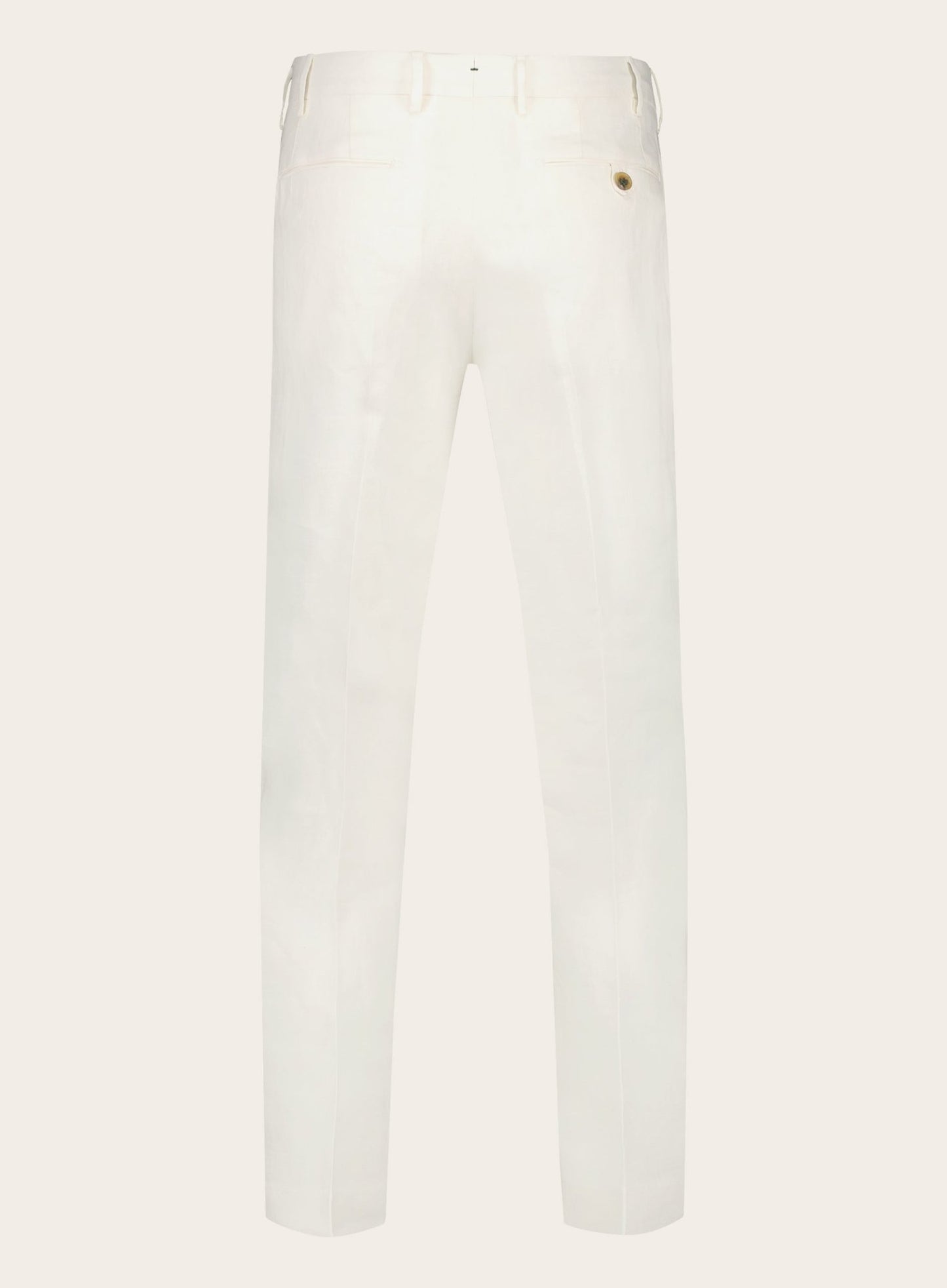 Slim-fit linnen pantalon | Wit