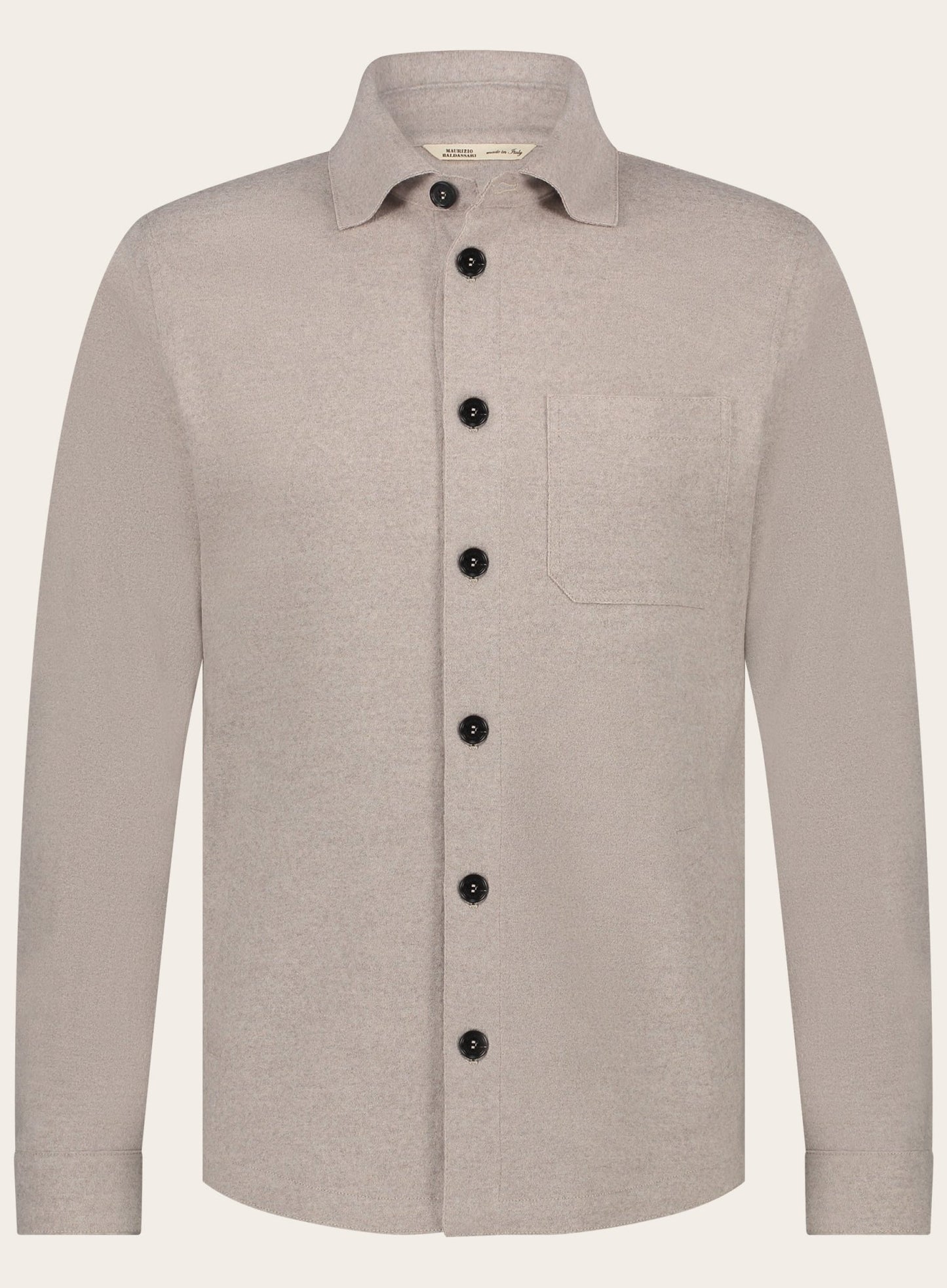 Overshirt van wol | Beige