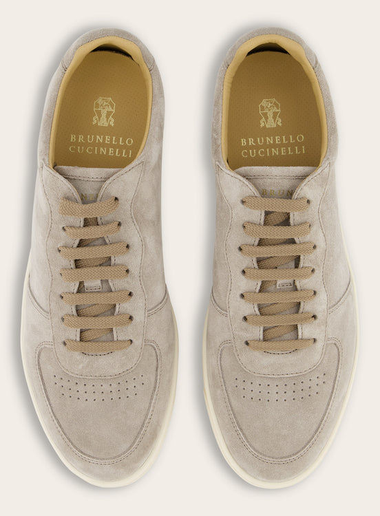 Sneakers van suède | TAUPE