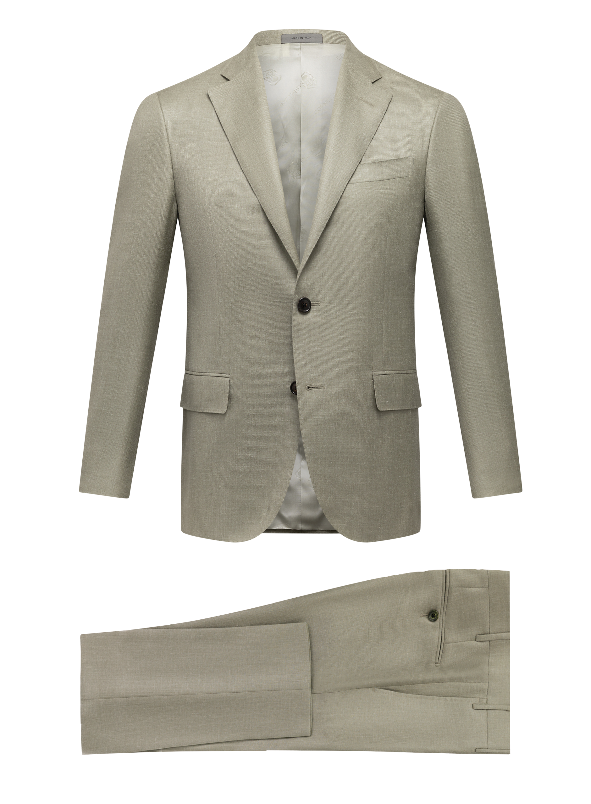 Pak van virgin wol, zijde en linnen | FULL_WIDTH | Groen