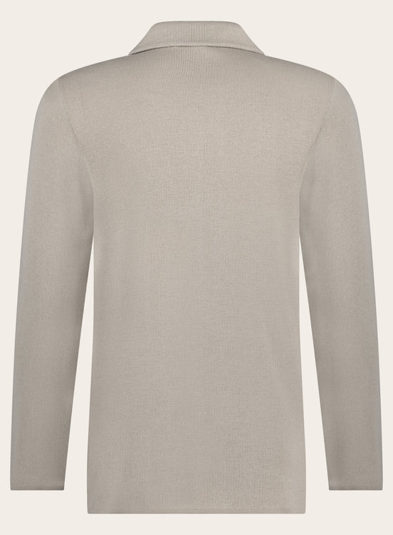 Regular-fit vest van wol | Beige