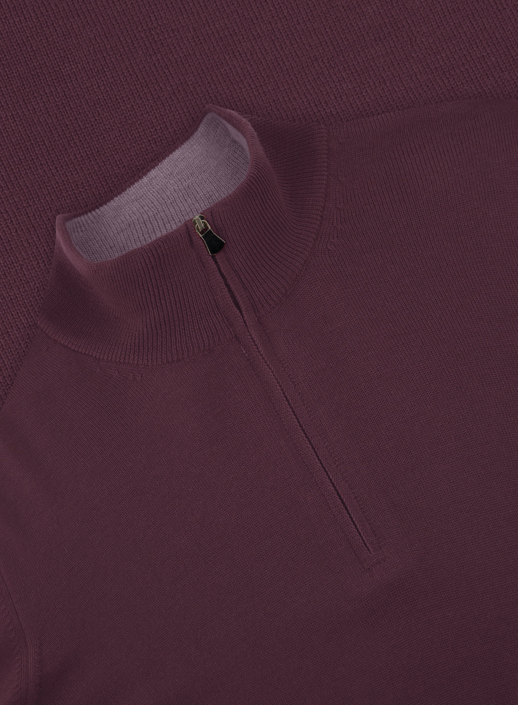 Half-zip trui van wol | FULL_WIDTH | Bordeaux