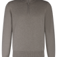 Half-zip ritsvest van cashmere | TAUPE