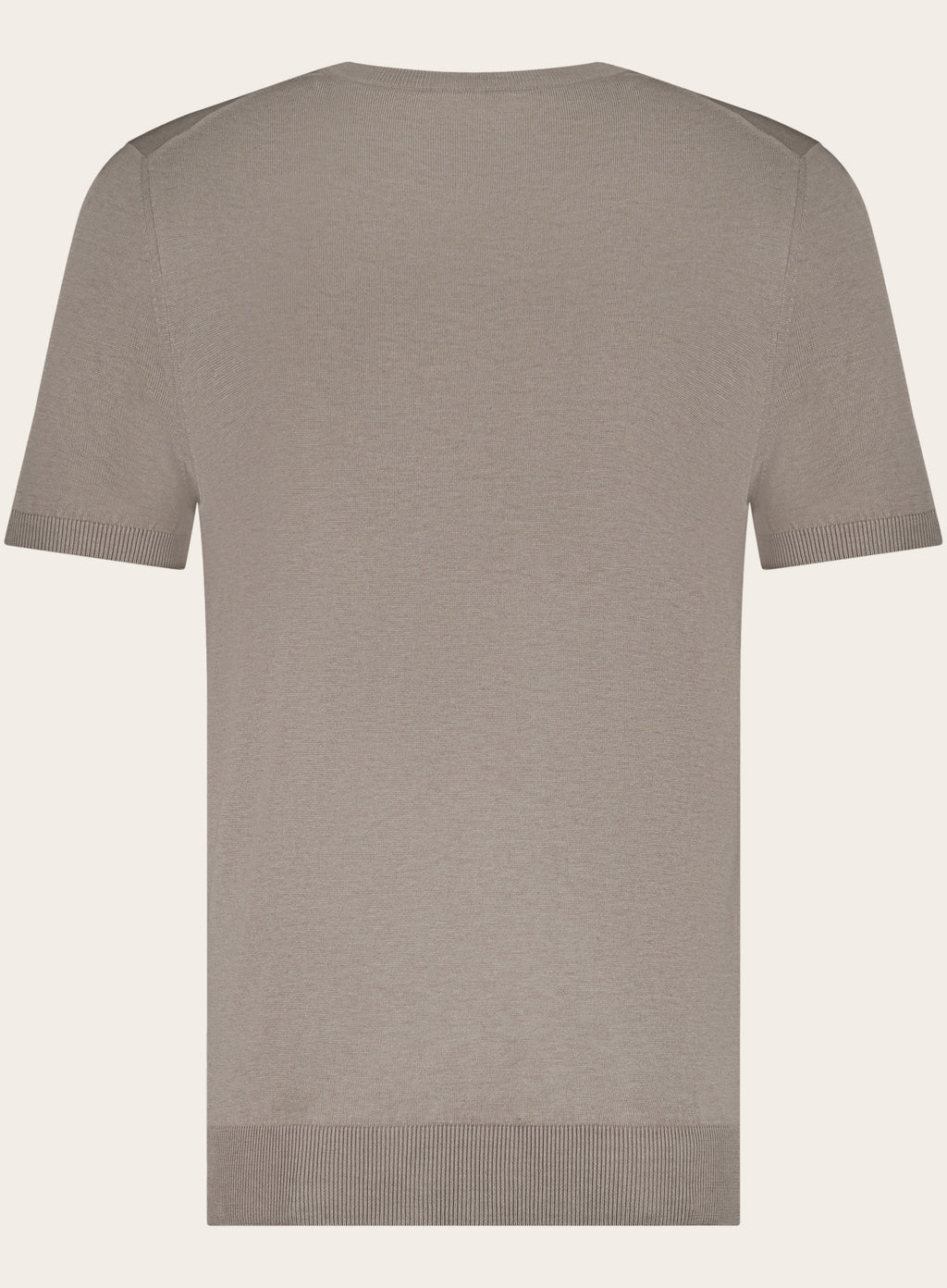 T-shirt van zijde | Beige