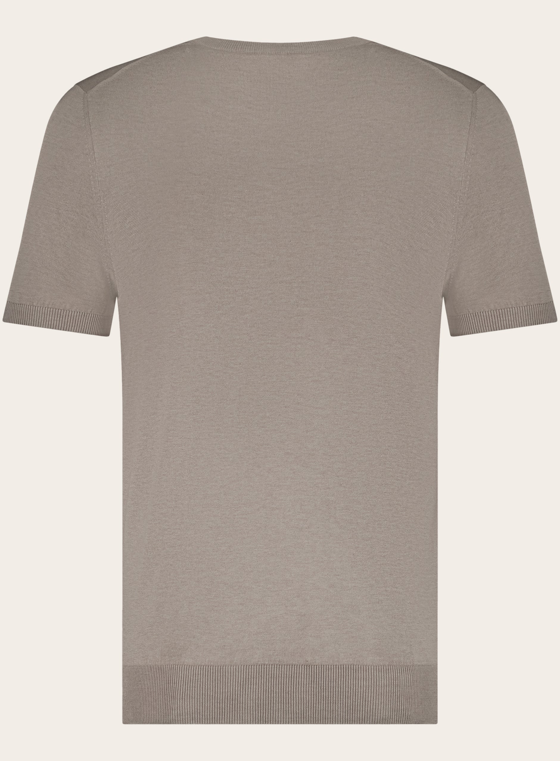 T-shirt van zijde | Beige