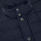 Gewatteerde jas van cashmere | BLUE NAVY