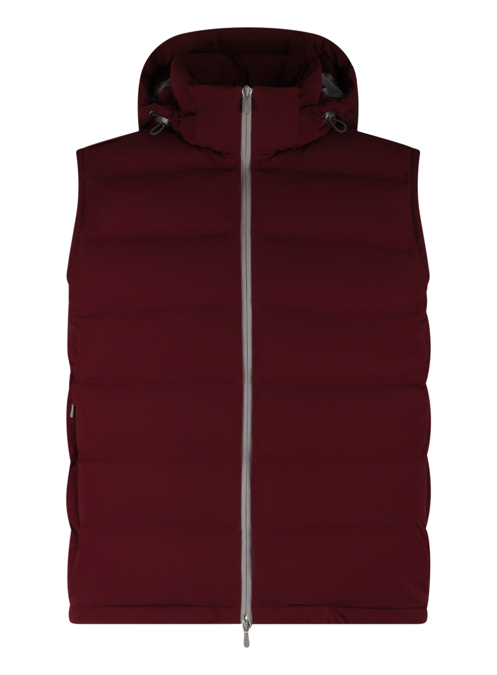 Gewatteerde bodywarmer met capuchon | Rood