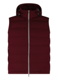 Gewatteerde bodywarmer met capuchon | Rood