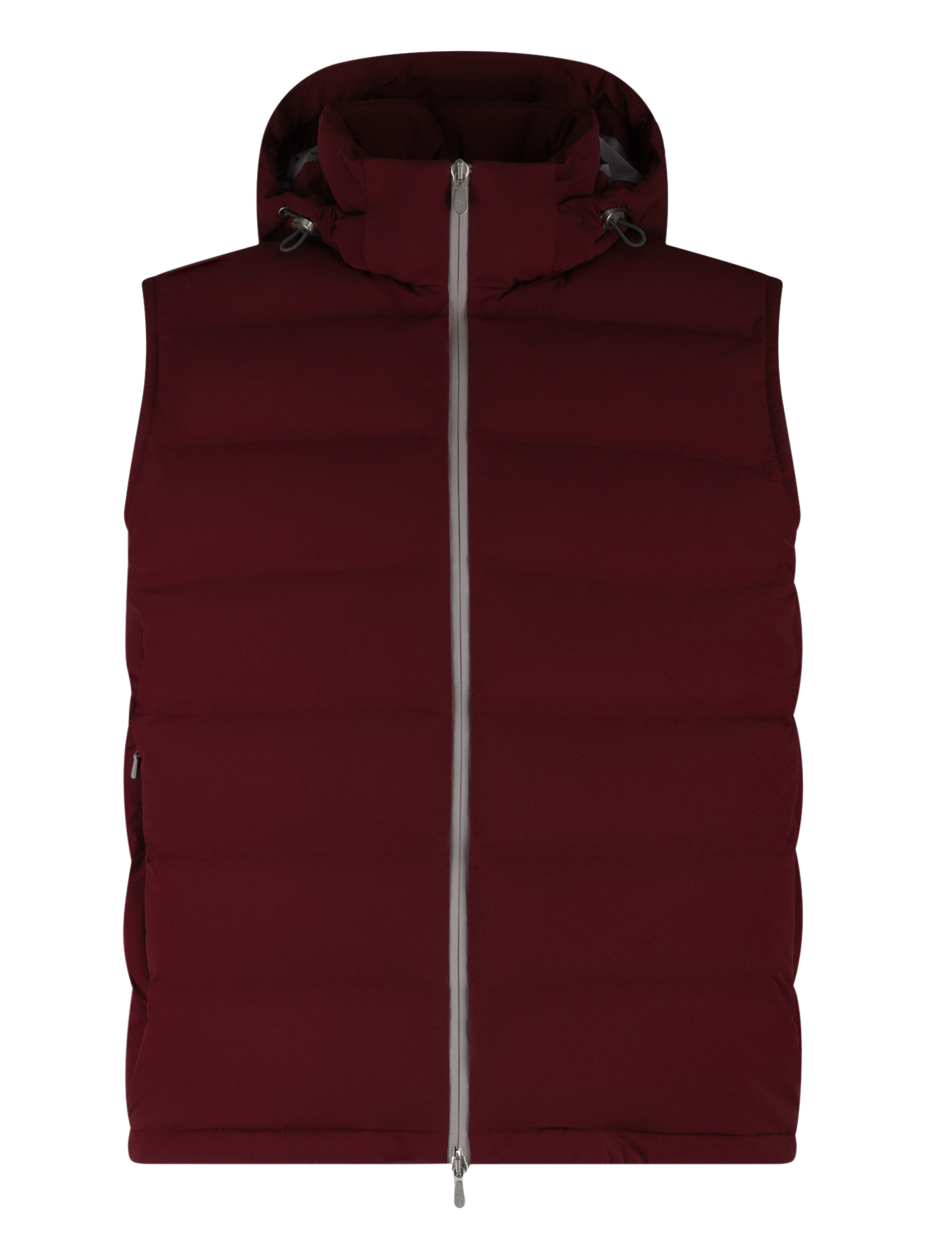 Gewatteerde bodywarmer met capuchon | Rood