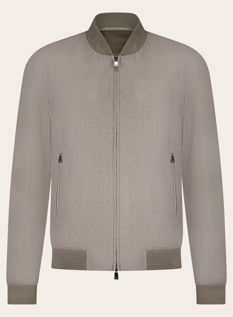 Jacke aus Seide und Wolle